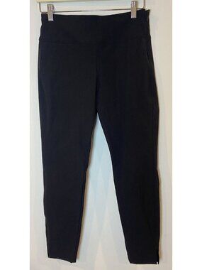 Athleta Wander Slim Ankle Pants Side Zipper Black Size 8P 8 Petite